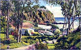 Old postcard: House at Emerald Bay