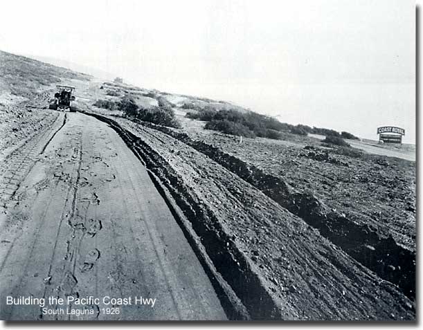 Aliso Beach and Howards Clifftop shack behind the Aliso View Grocery - 1923