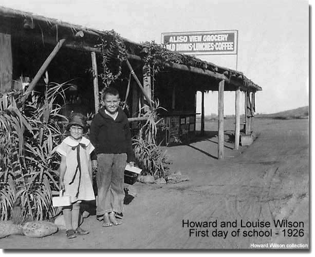 Howard and Louise Wilson at the Aliso View grocery - 1926